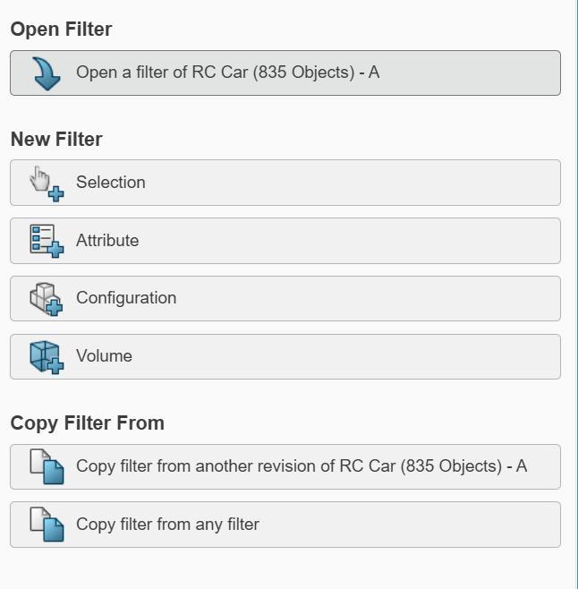 3DX Filter Panel
