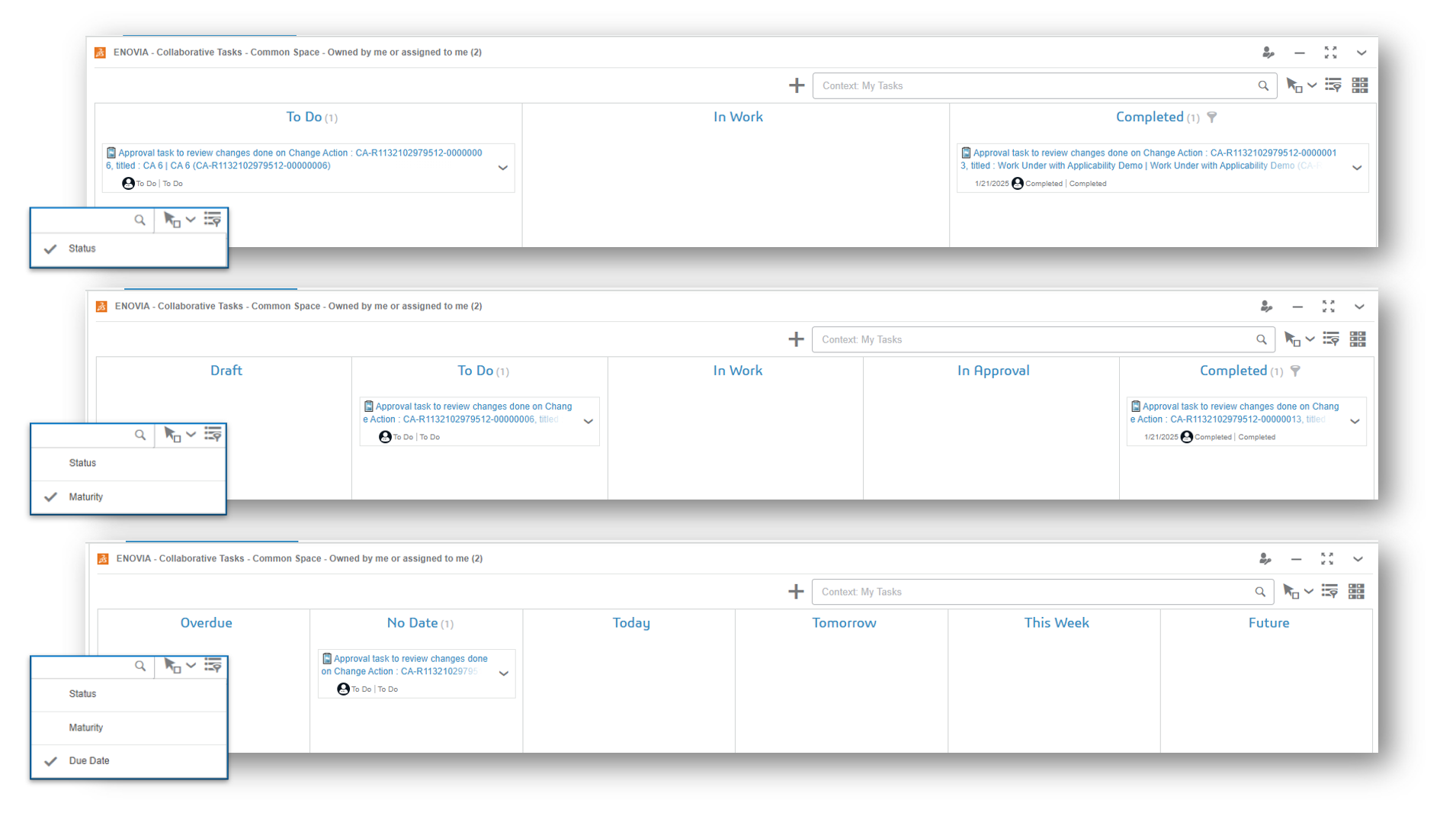 Tasks Filtering